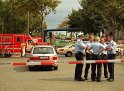 2 Denkmalkletterer hielten Feuerwehr und Polizei in Trapp Koeln Heumarkt P139